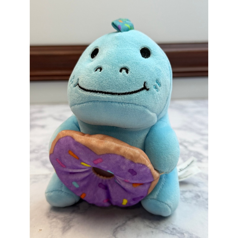 Moriah Elizabeth Pickle the Dinosaur Plush Blue Donut Sprinkle 6 Inch H136KWDG
